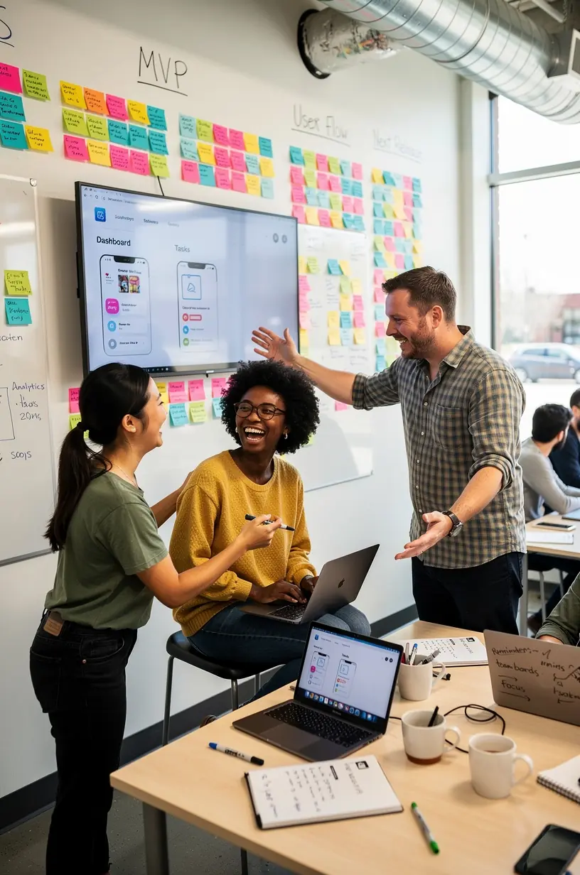 Professional team collaboration